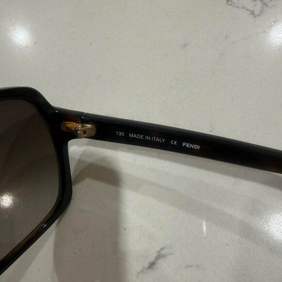 Authentic FENDI Sunglasses Dainty Rhinestone Logo Side